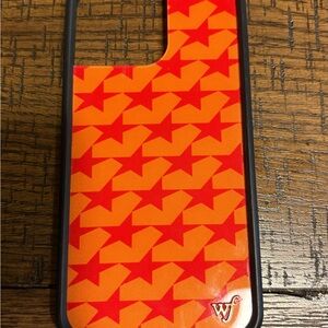 Wildflowers Red and Orange Star Pattern Phone Case